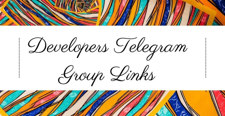 Join Developers Telegram Group Links