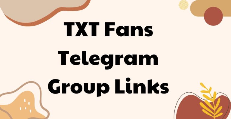 Active TXT Fans Telegram Group Links