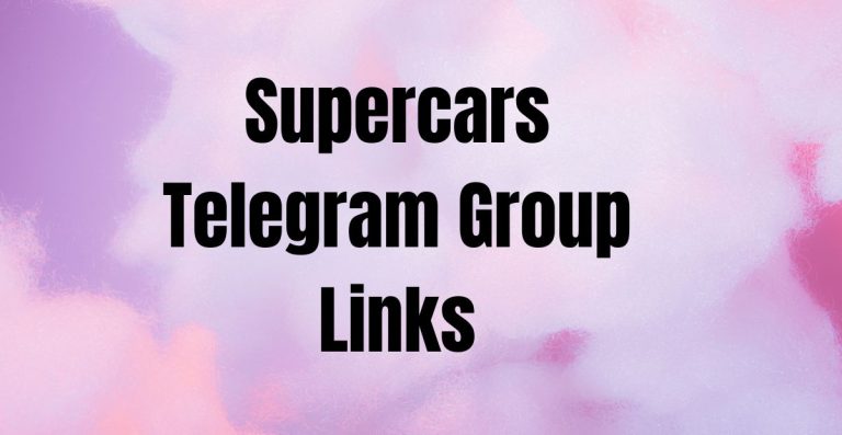 Supercars Telegram Group Links