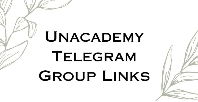 Best Unacademy Telegram Group Links