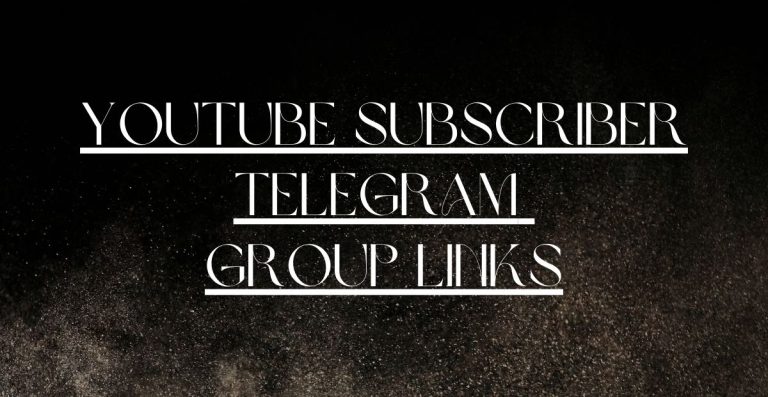 YouTube Subscriber Telegram Group Links
