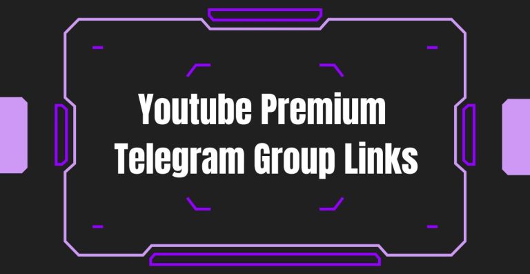 Latest Youtube Premium Telegram Group Links