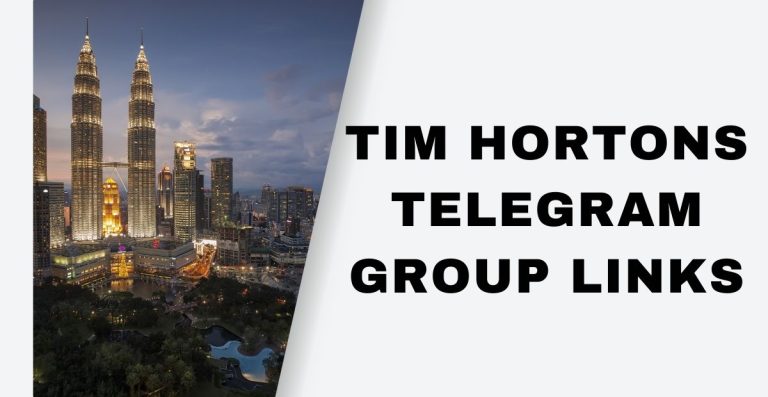 Tim Hortons Telegram Group Links