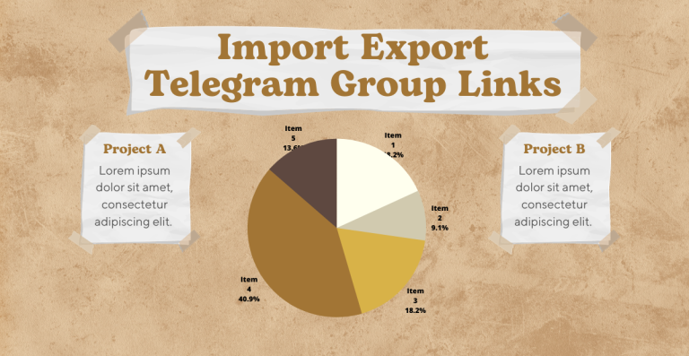 Import Export Telegram Group Links
