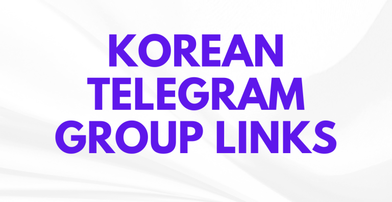 Korean Telegram Group Links