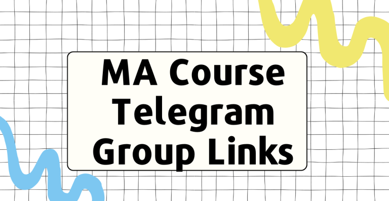 MA Course Telegram Group Links