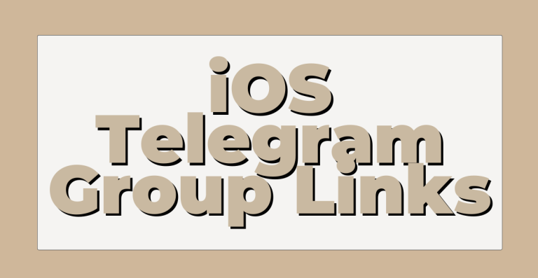 iOS Telegram Group Links